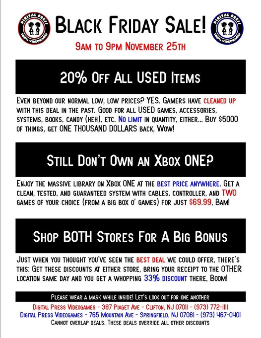 The one-day Black Friday sale is back at Game — m.